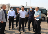 22年5月4日薛城区委书记巴海峰到薛城化工园区调研